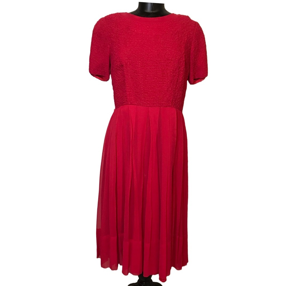 Raspberry Pink 1960 Union Made Vintage Party Dress